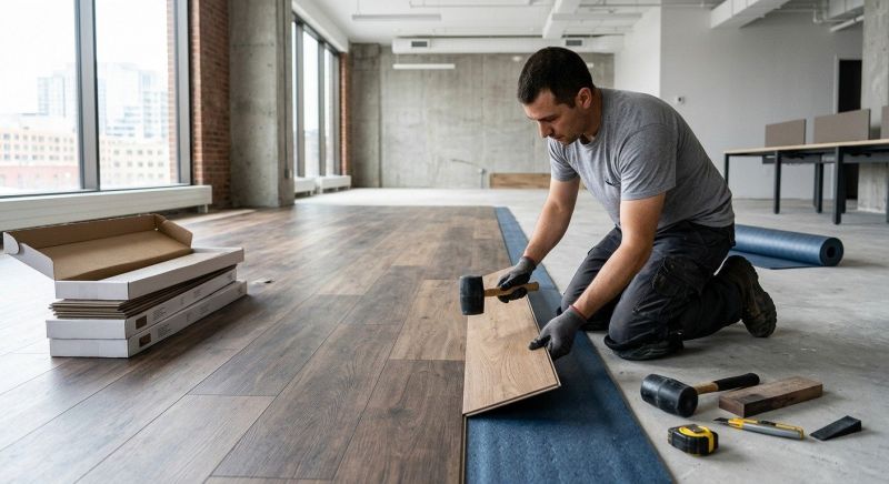 Our team working on Flooring Service projects in Lorton, VA