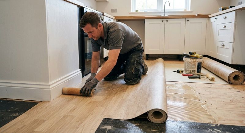 Sheet Linoleum Installation in Lorton, VA